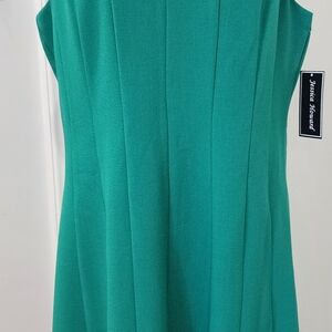 Jessica Howard Teal Sleeveless Dress